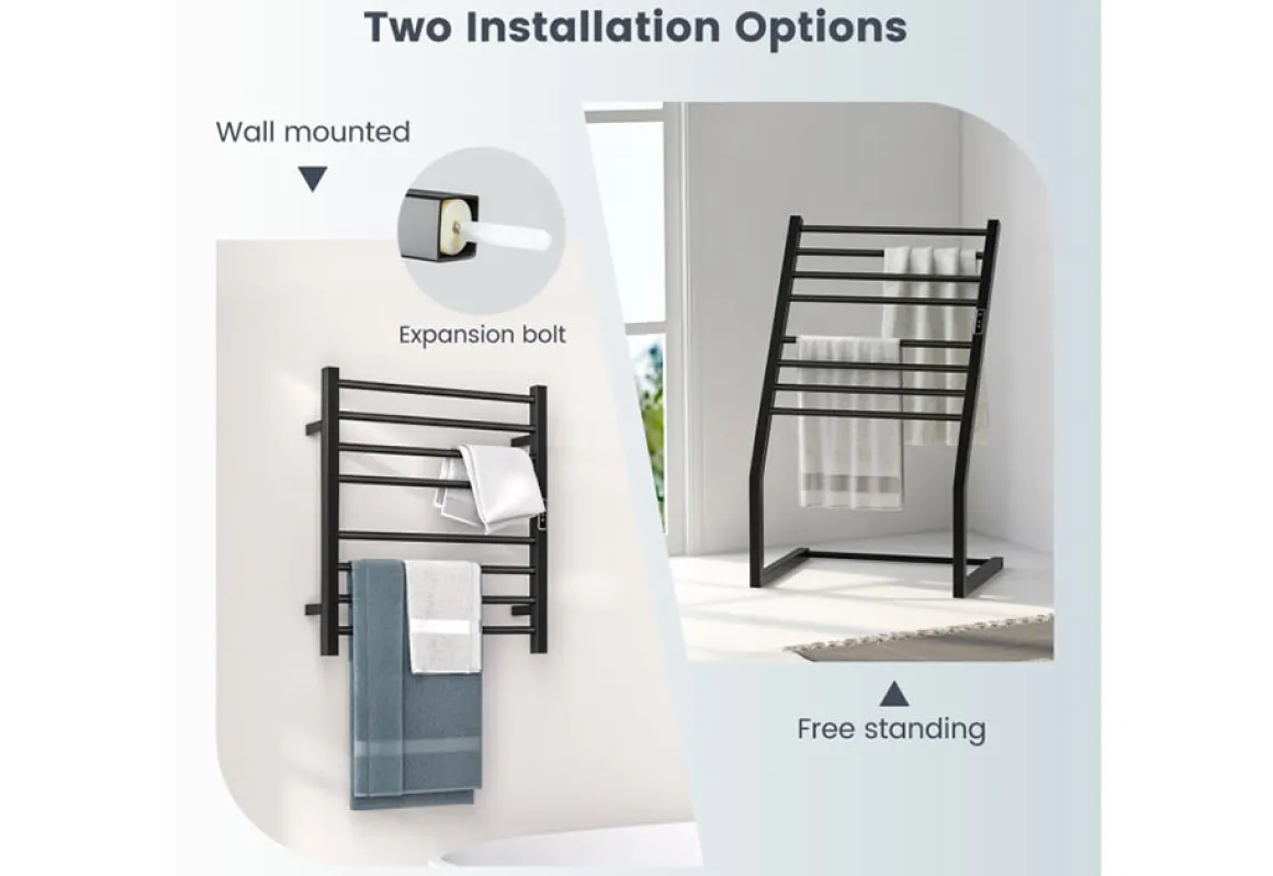Towel Warmer Rack with LED Display