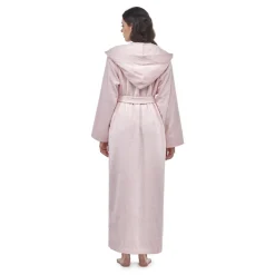 Turkish Cotton Ankle Length Hooded Bathrobe