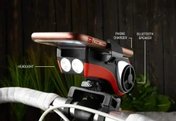 Ultimate Bicycle Speaker Mount and Headlight