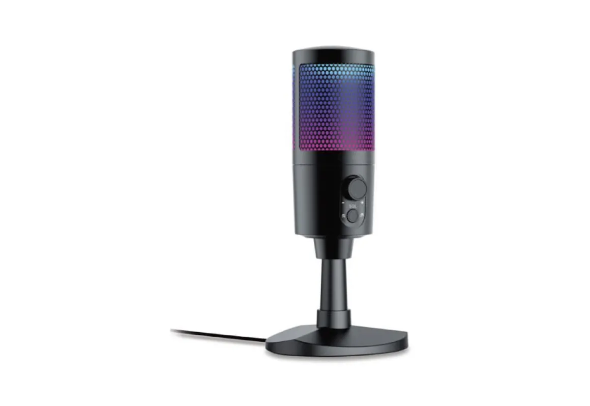 USB Gaming and Streaming Microphone with RGB Lighting