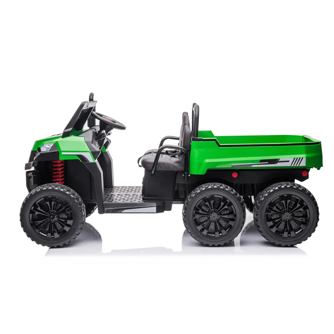 24V 6 Wheeler Tractor Trailer with Dump Cart