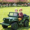 24V Military Willy Jeep Ride-On