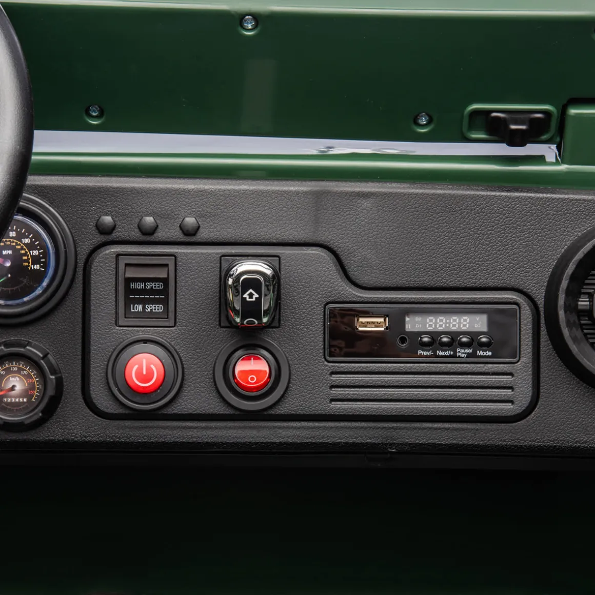 24V Military Willy Jeep Ride-On