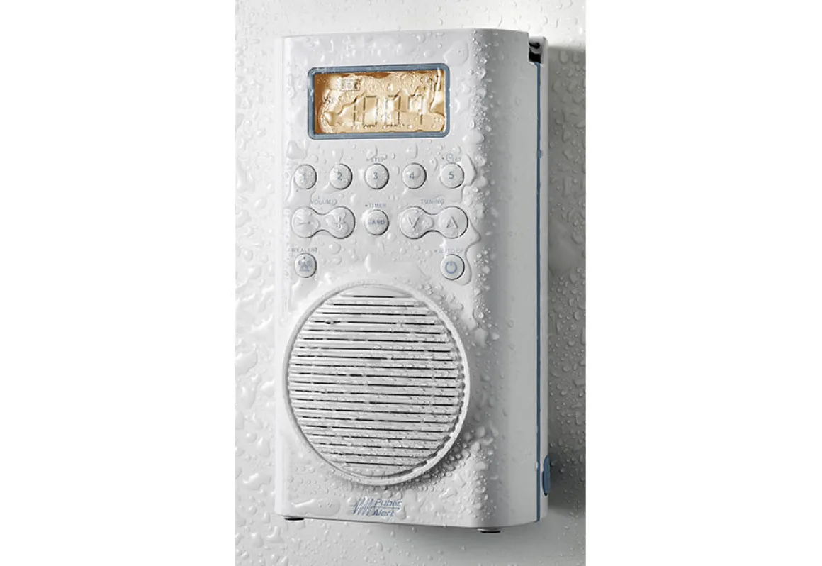 Waterproof Weather Alert Shower Radio