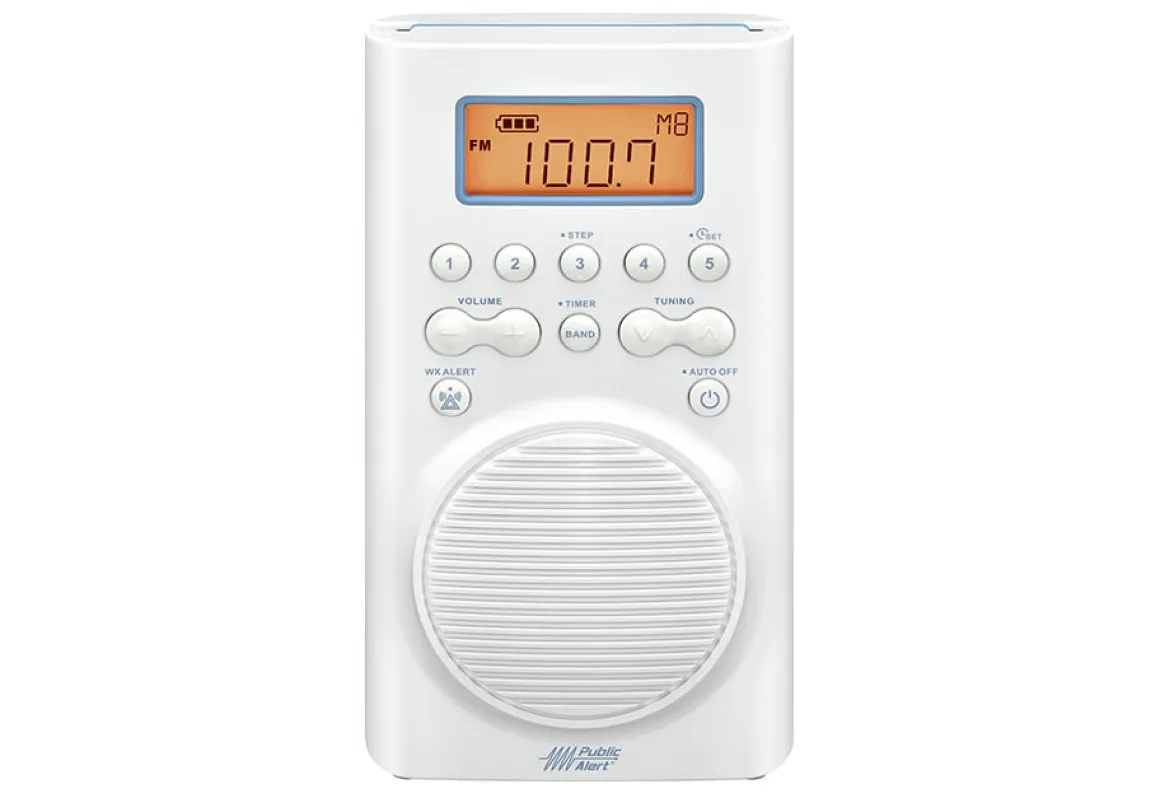 Waterproof Weather Alert Shower Radio