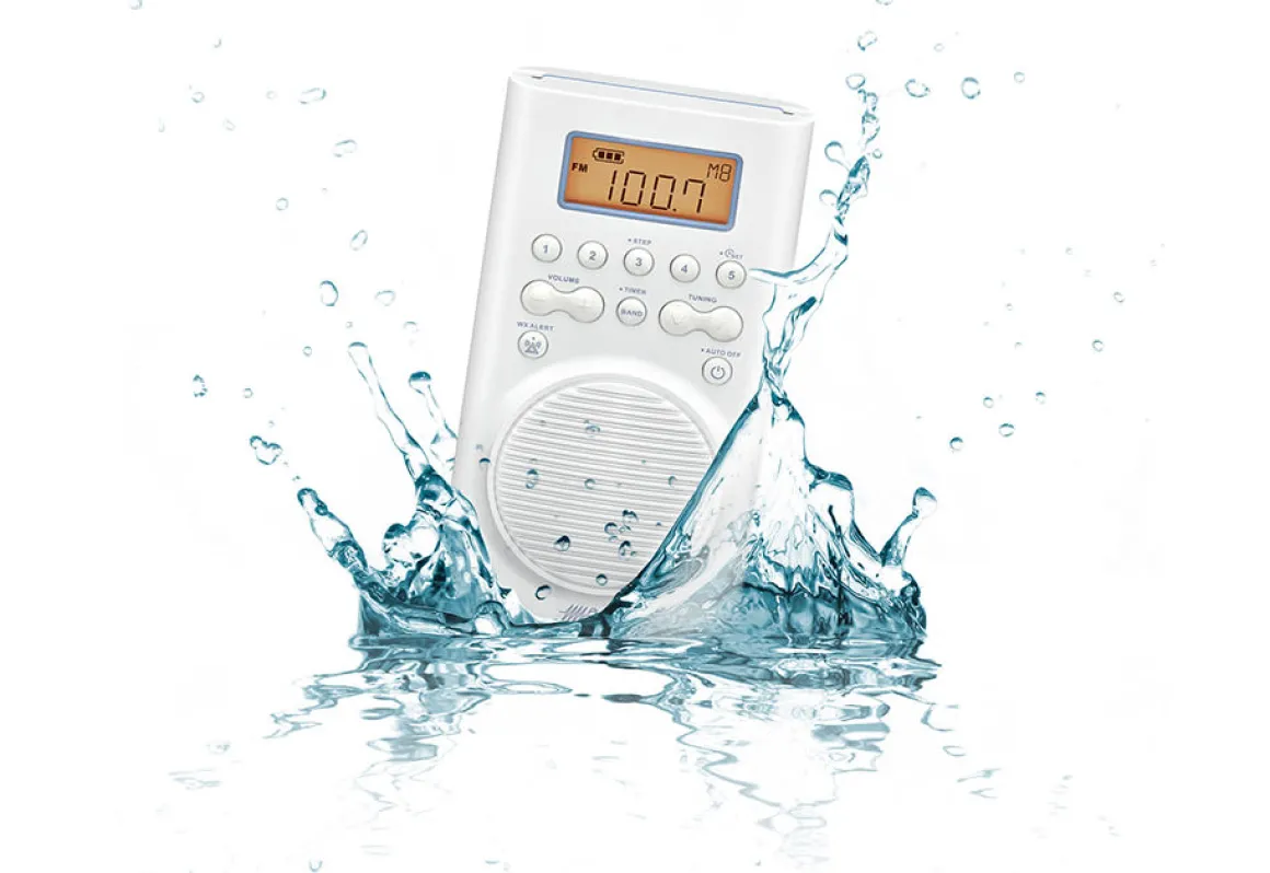 Waterproof Weather Alert Shower Radio