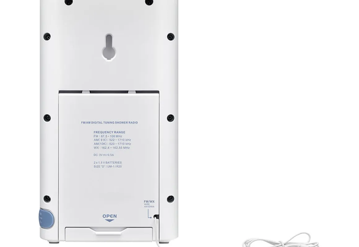 Waterproof Weather Alert Shower Radio