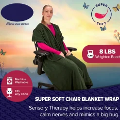 Weighted Office Chair Blanket