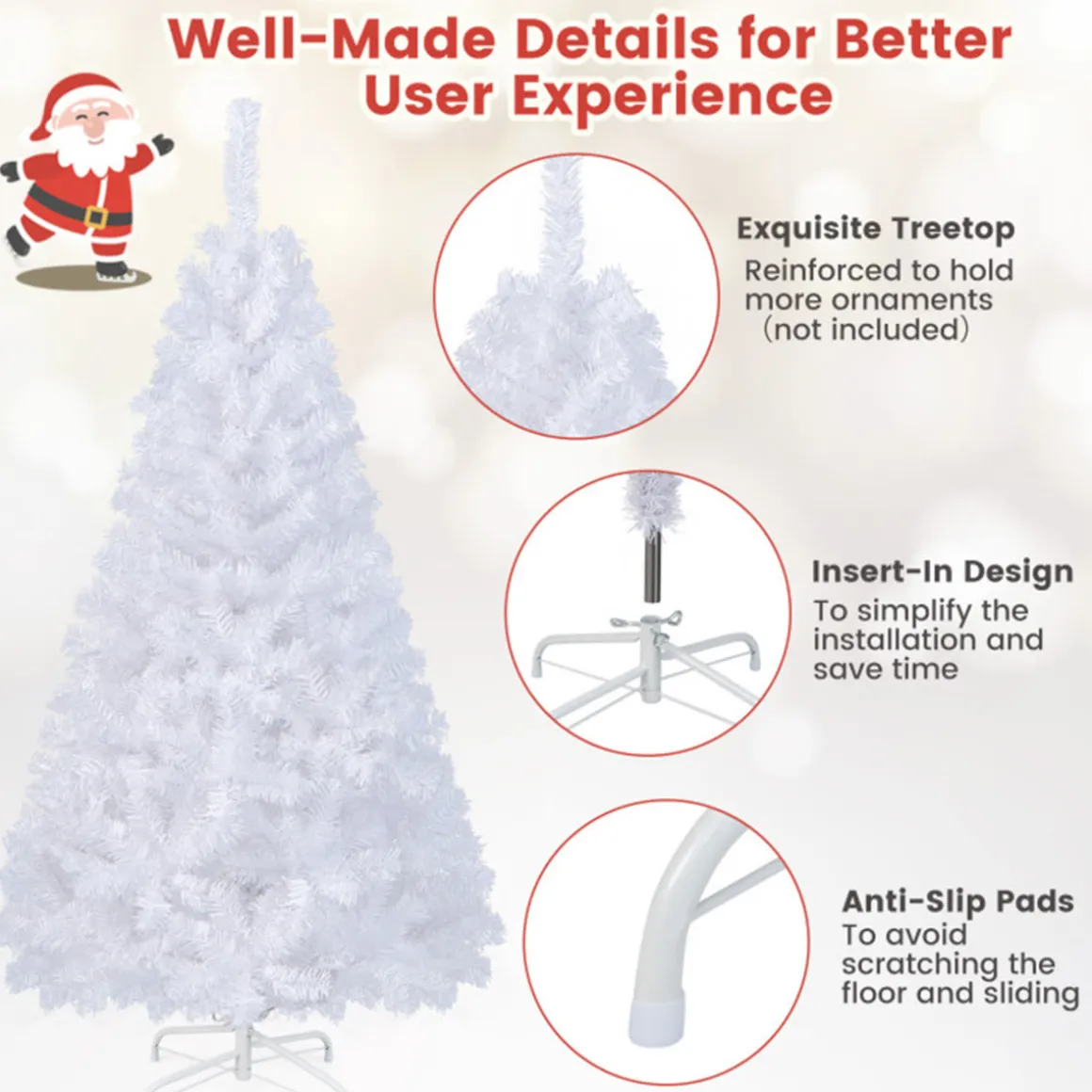 White Artificial Christmas Tree