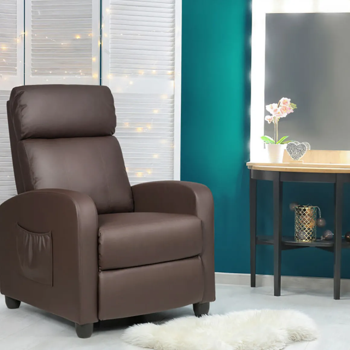 Wingback Massaging Recliner Chair