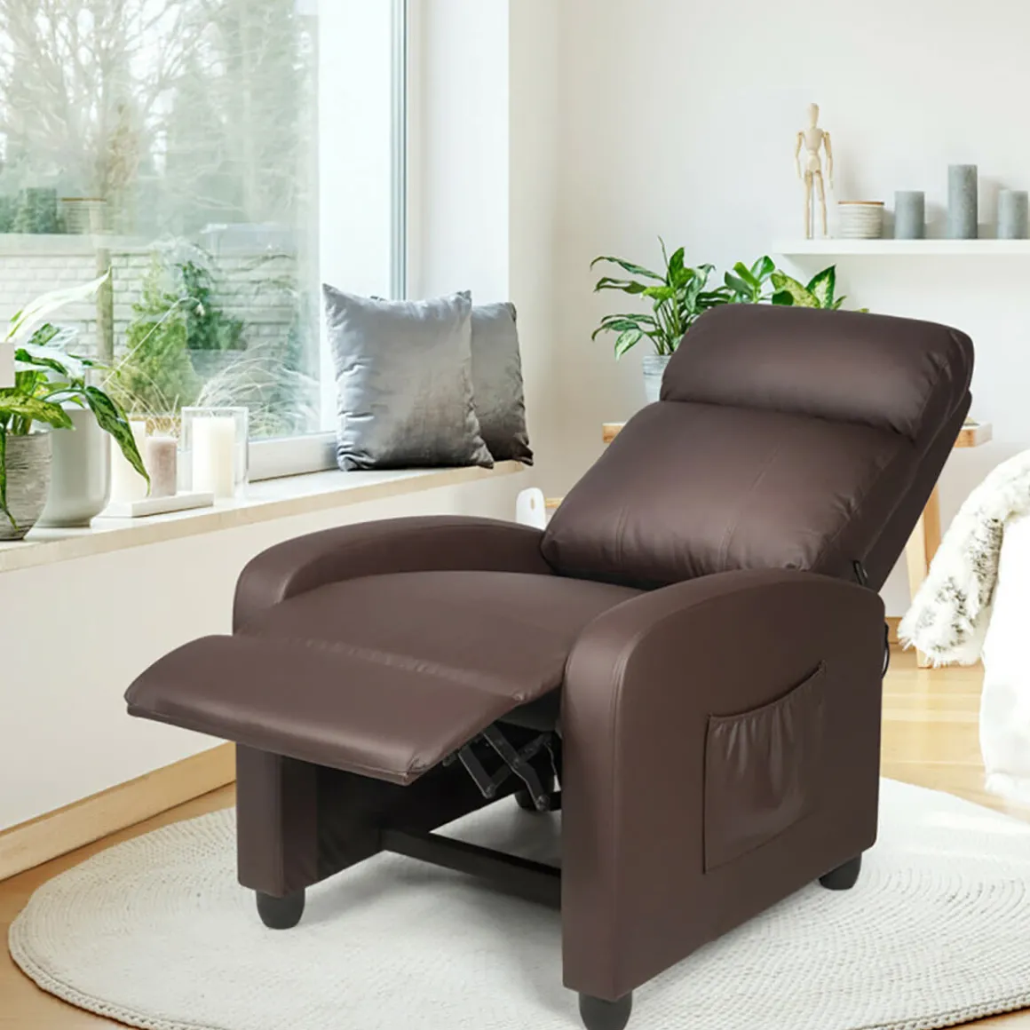 Wingback Massaging Recliner Chair
