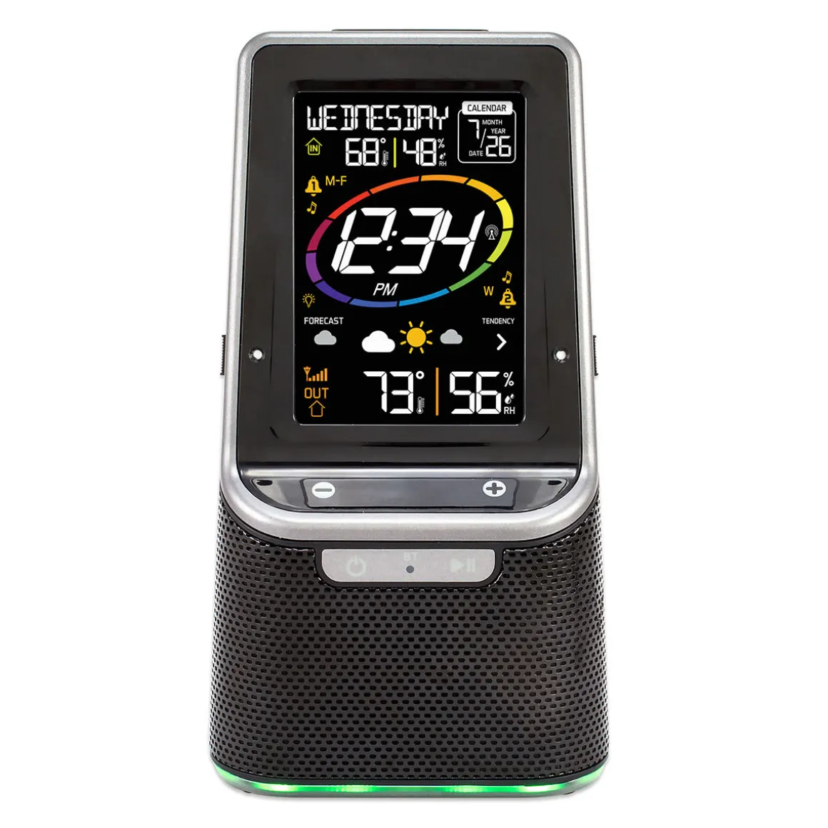 Wireless Color Weather Station with Bluetooth Speaker