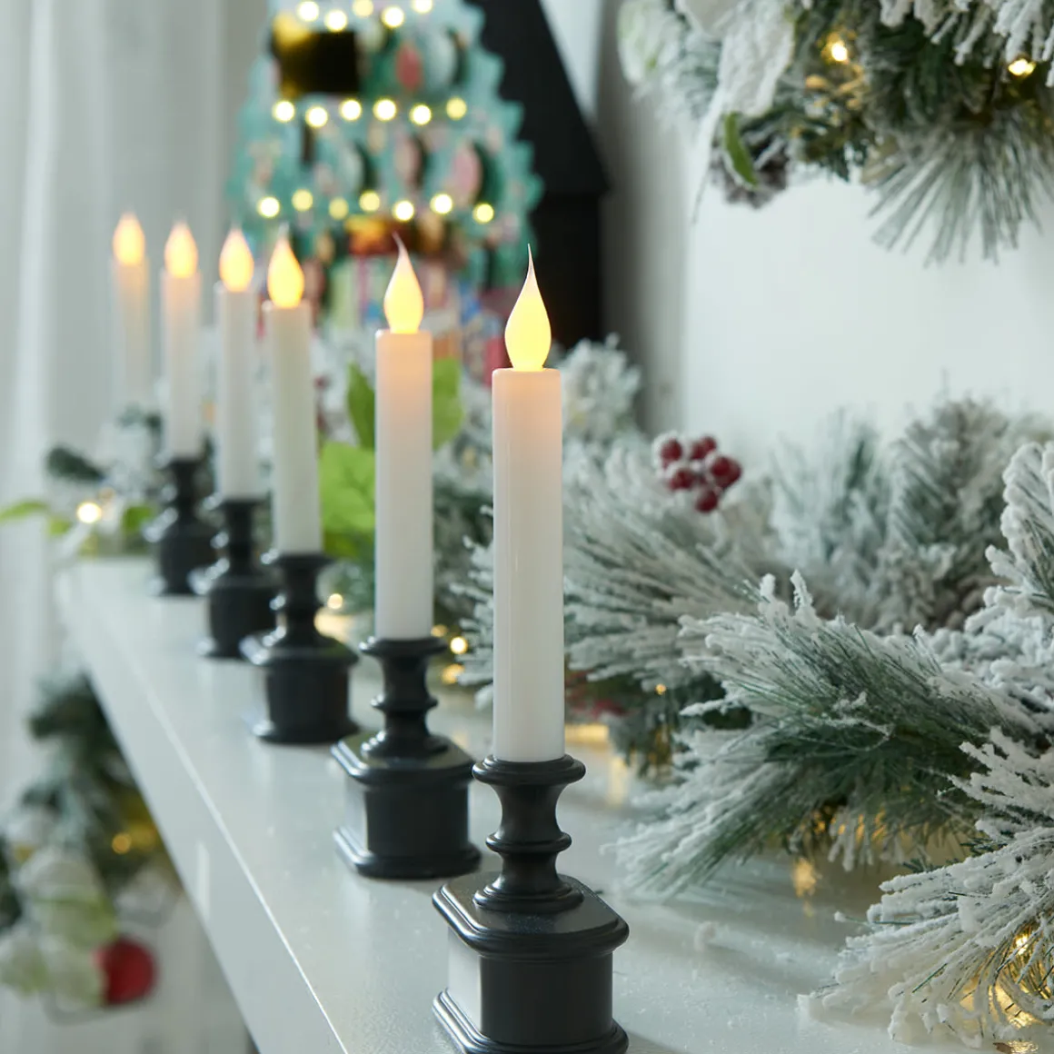 Wireless Sensor LED Window Candles (Set of 6)