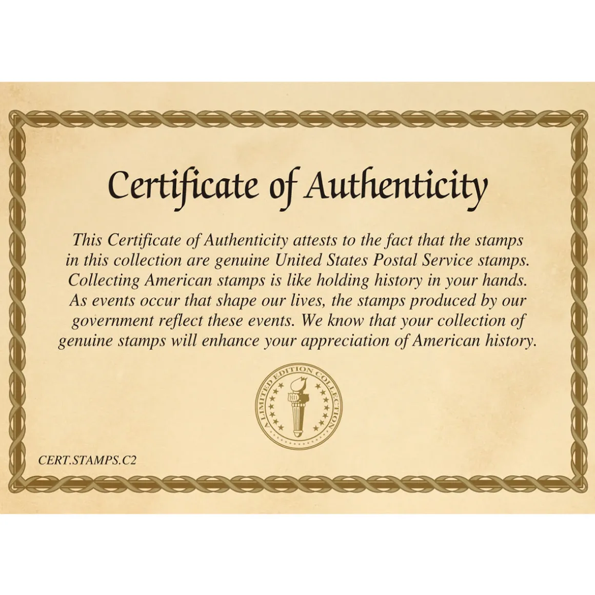 World War II U.S. Stamp Collection Frame