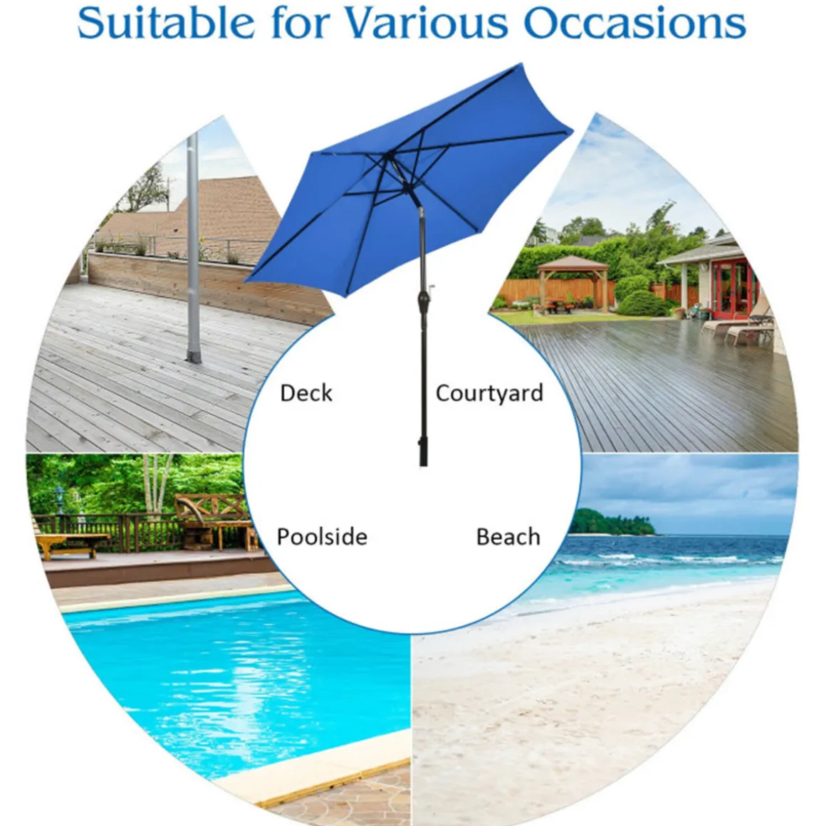 9' Market Patio Table Umbrella