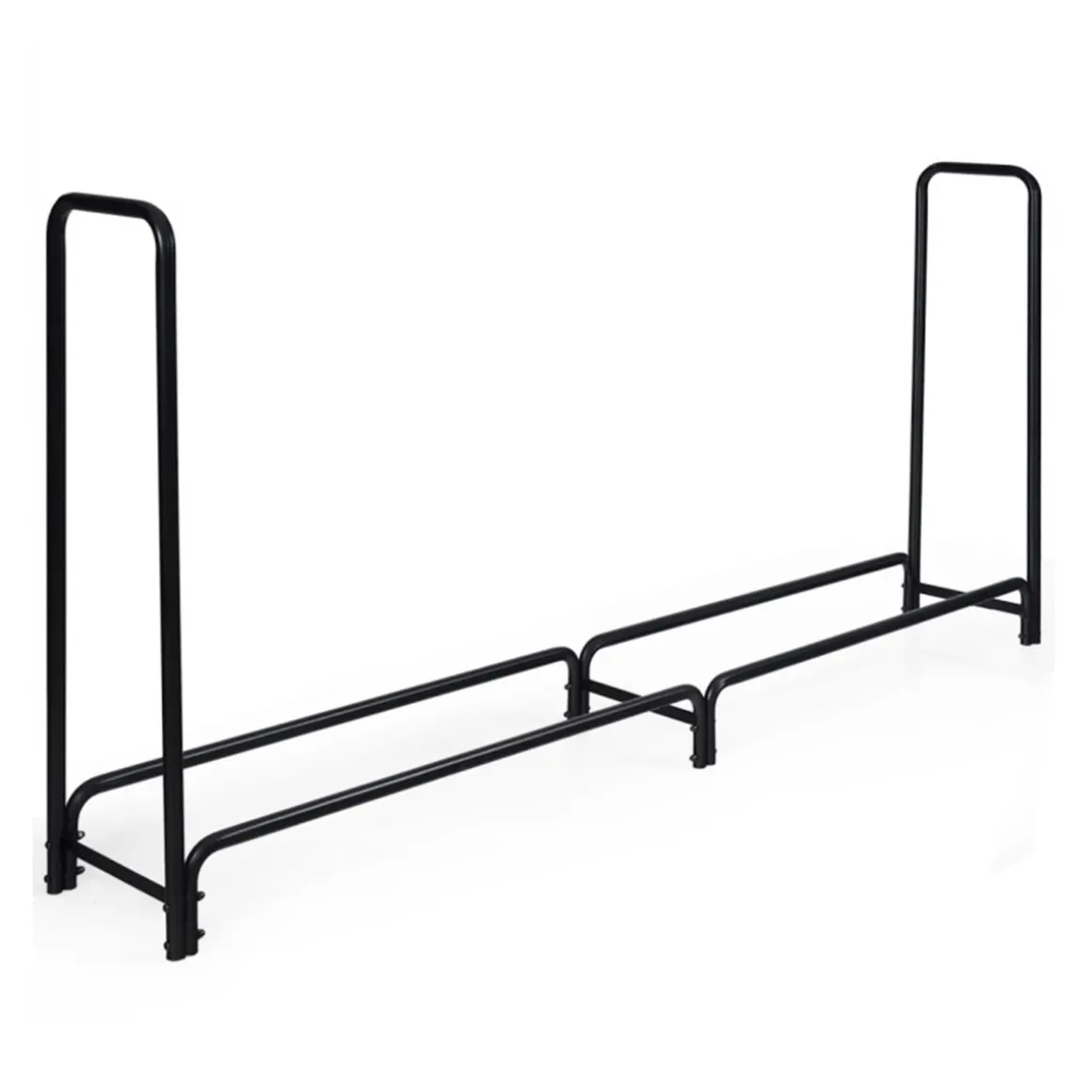 8' Outdoor Steel Firewood Log Rack