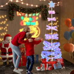 7' Pre-Lit Spiral Christmas Tree Decoration