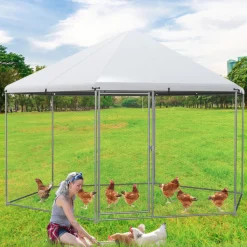 13' Wire Mesh Hexagonal Chicken Coop