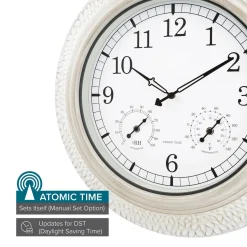 21'' Indoor-Outdoor Atomic Wall Clock