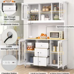 73'' Kitchen Pantry Storage Cabinet