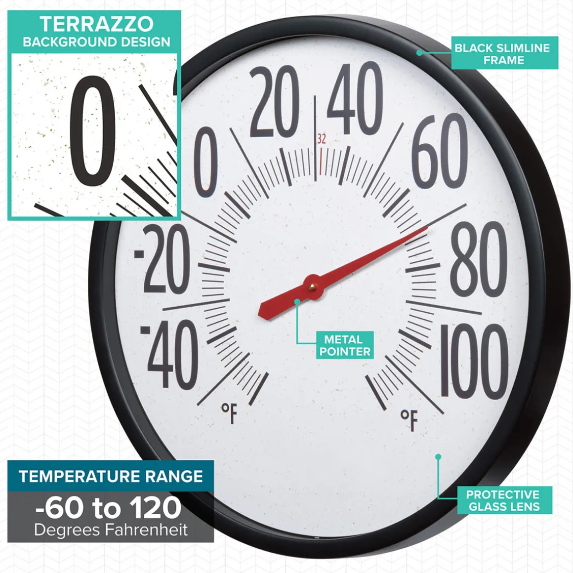 22'' Oversized Dial Thermometer