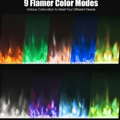 40'' Recessed Electric Fireplace