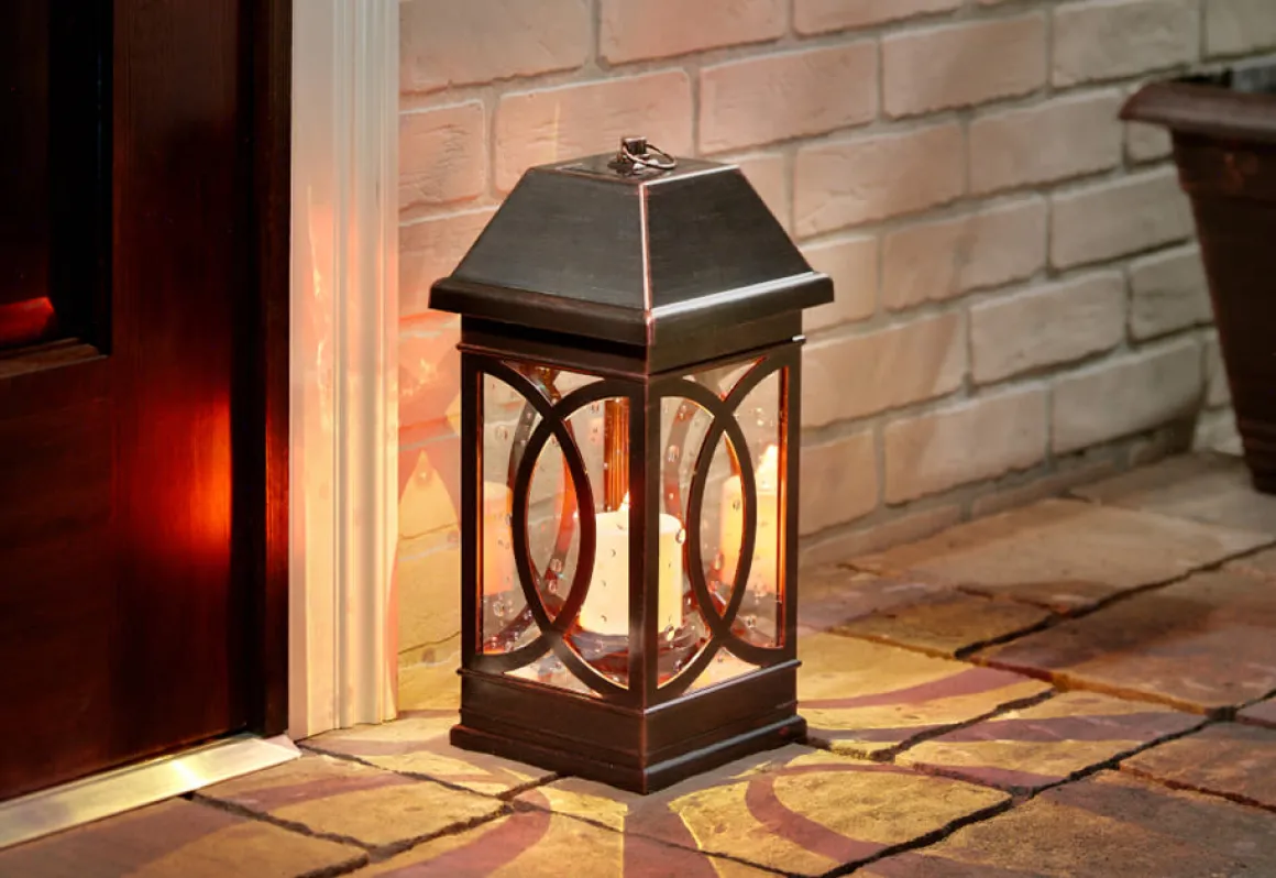 15'' Solar Powered Candle Lantern