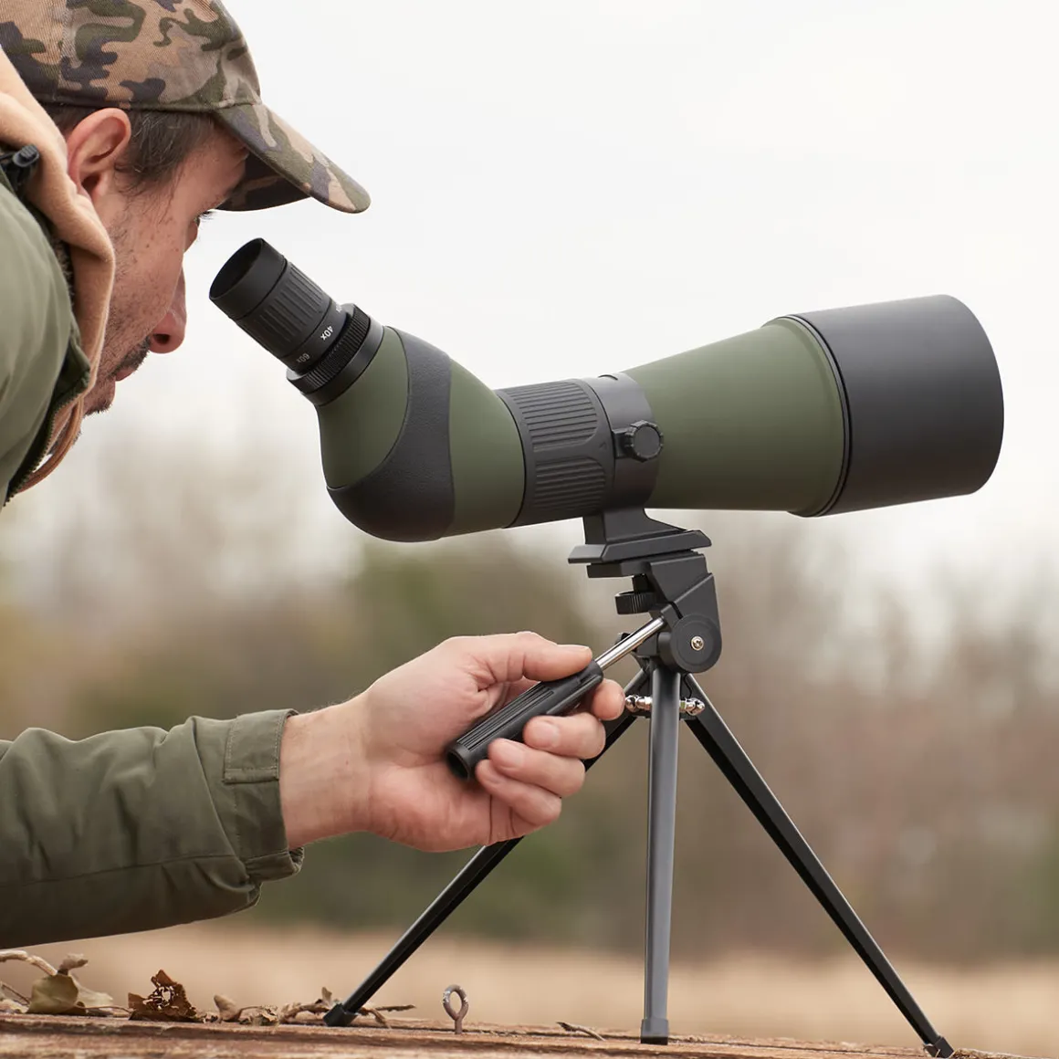 20x-60x Spotting Scope with Smartphone Adapter