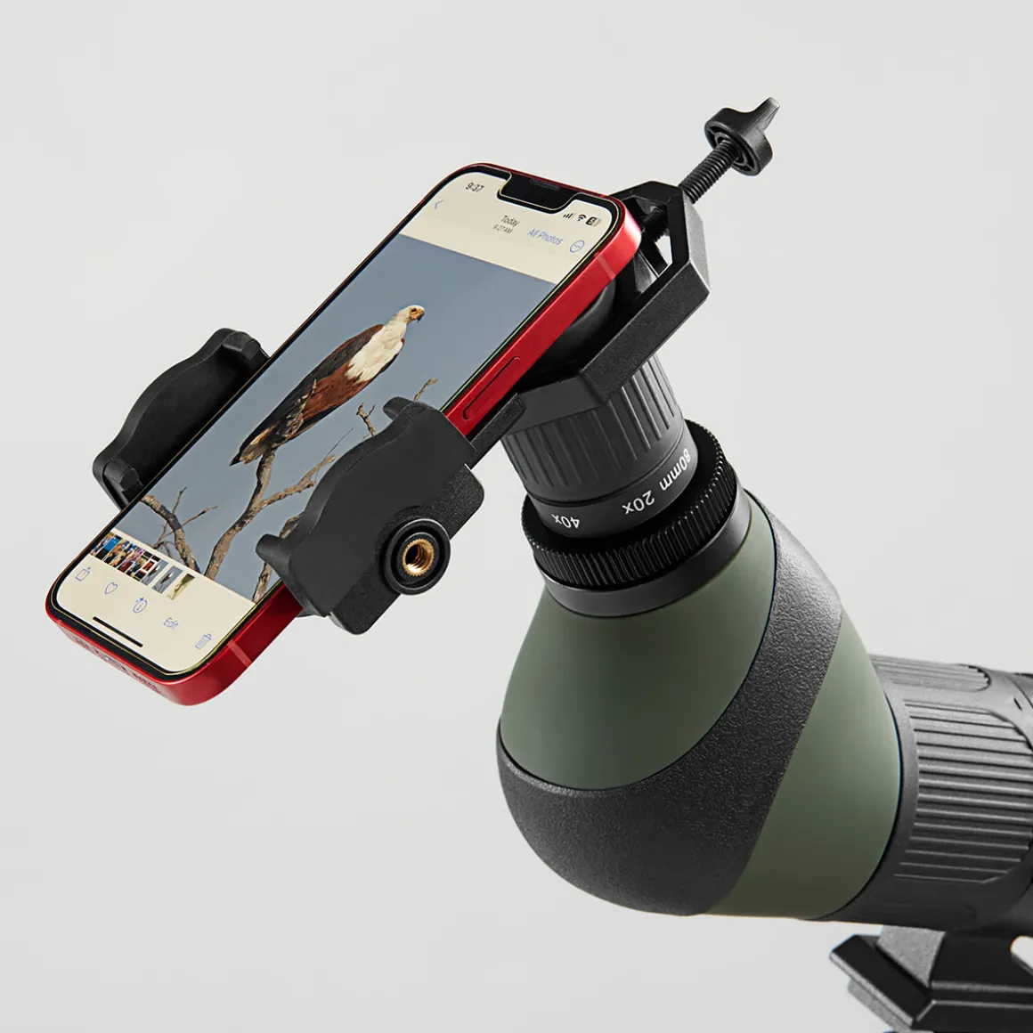 20x-60x Spotting Scope with Smartphone Adapter