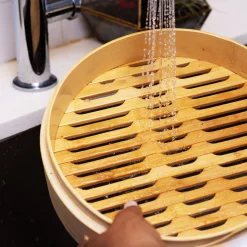 12'' 2-Tier Bamboo Steamer Baskets